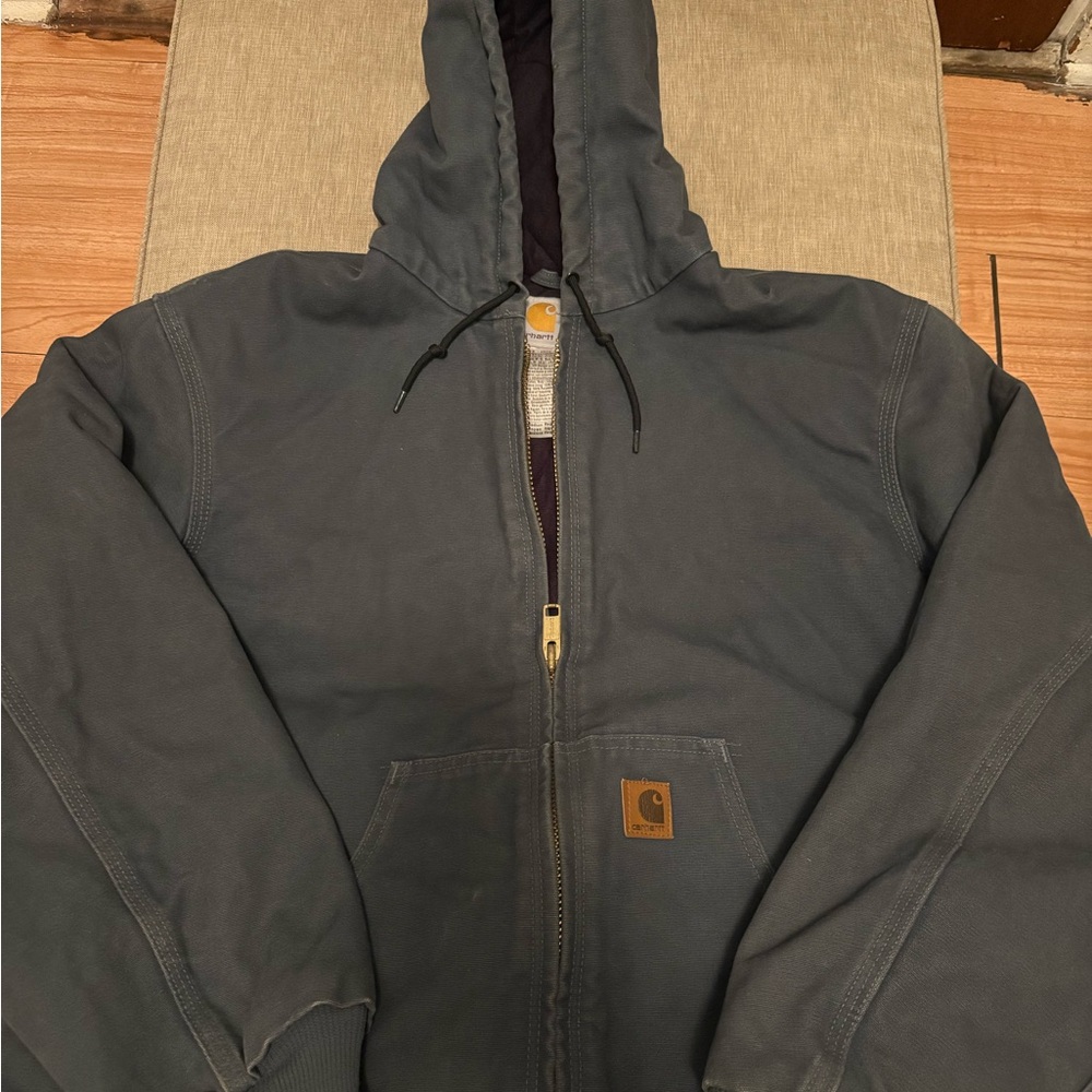 Carhartt Gray and Gold Jacket